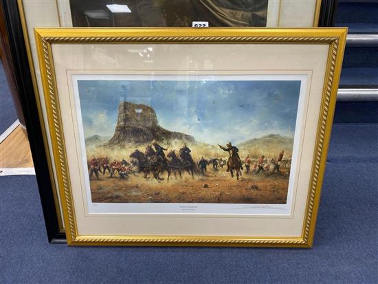 David Cartwright, limited edition print, Incident at Isandlwana, signed in pencil, 32 x 47cm.